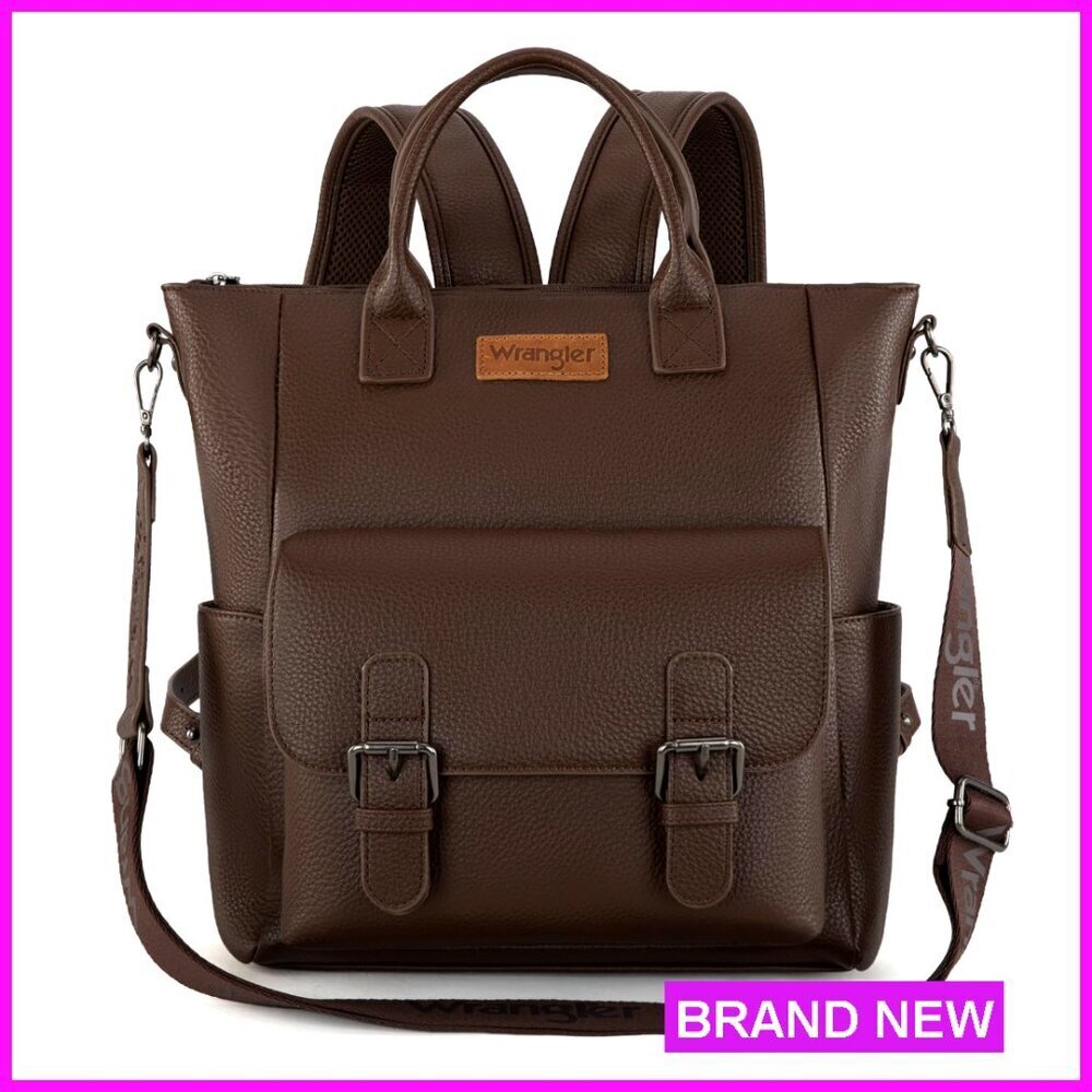 Medium Convertible Backpack Purse with Crossbody Strap for Travel Work